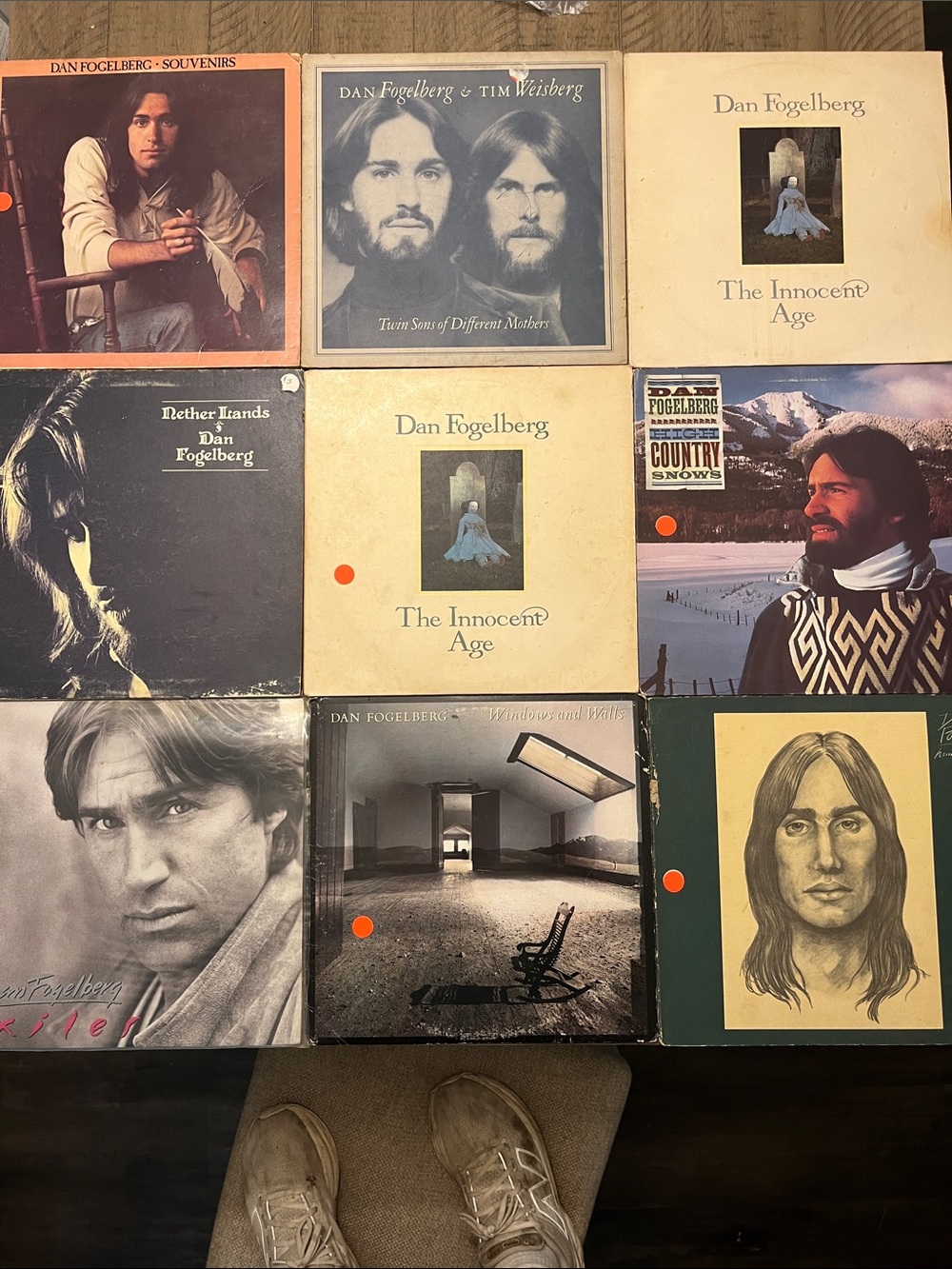 9 Dan Fogelberg Vinyl Albums
